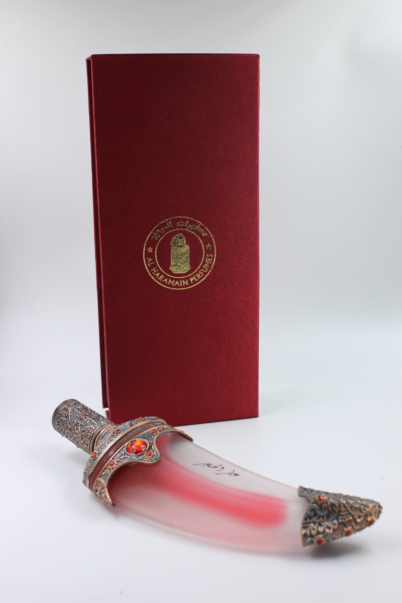 Bronze Khanjar refillable perfume gift set 40 ml size 1500 rs scaled