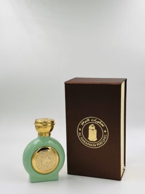 Green Circle Gold Emblem Glass Perfume Bottle with giftbox, 50ml