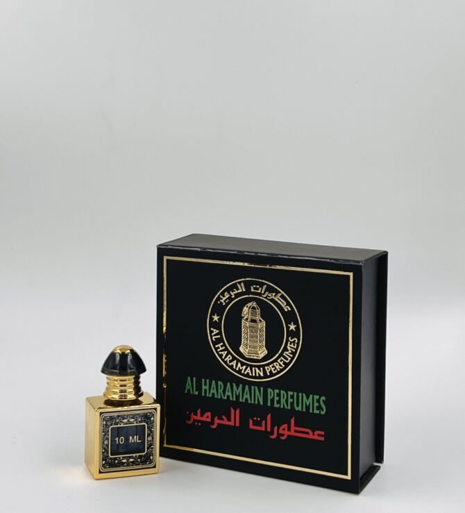 Black Gold Square Bottle with Giftbox, 10ml