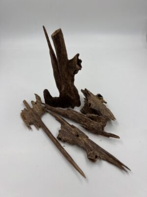 Natural Agarwood Sticks (oud) Without Polish for Fragrance (Grade 3)