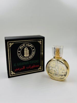 Round Gold Design Bottle with Black Giftbox, 25ml