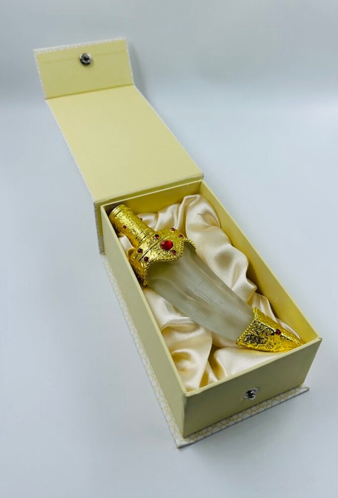 Golden khanjar Refillable Attar Bottle Gift Set, 15 ml