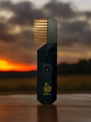 Black comb incense burner