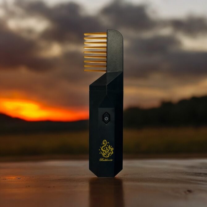 Black comb incense burner