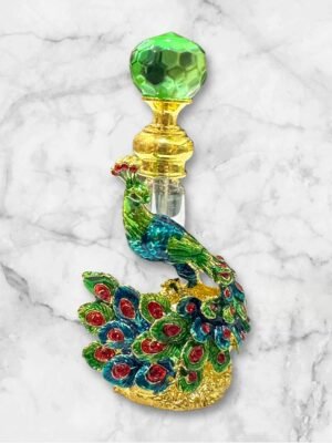 Peacock attar bottle