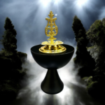 Black golden fountain type oud Daan