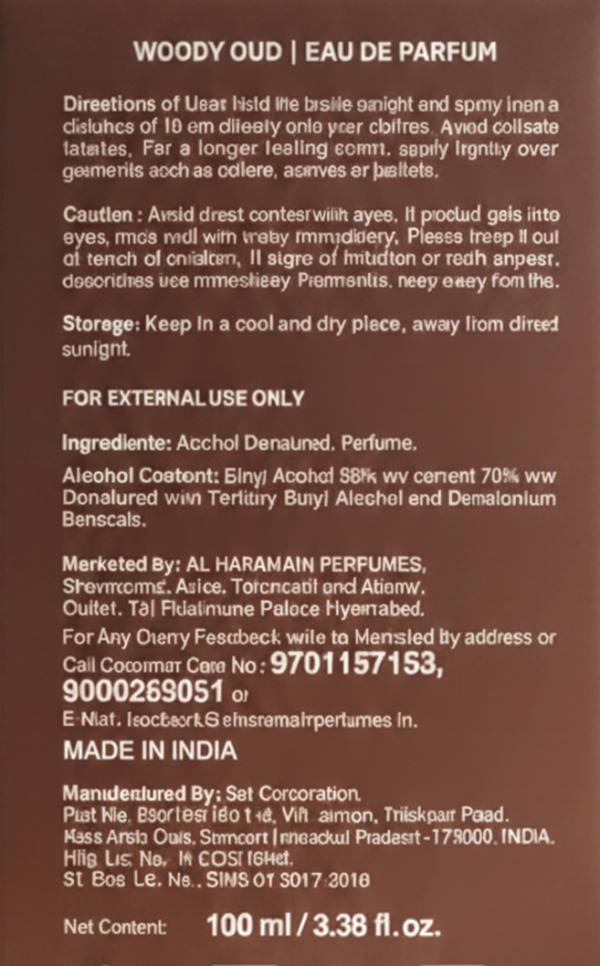 Woody oud perfume pack